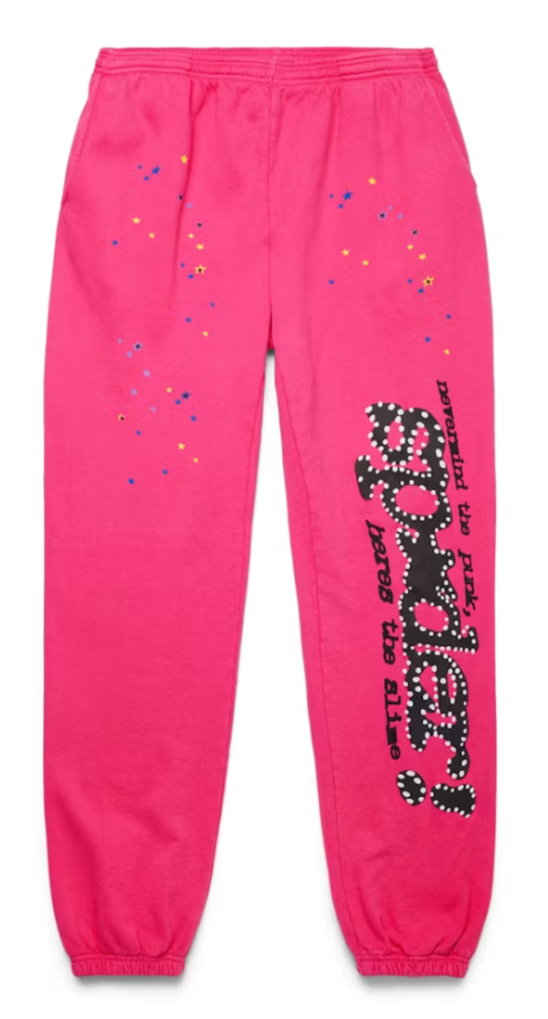 Pink Sp5der Sweats
