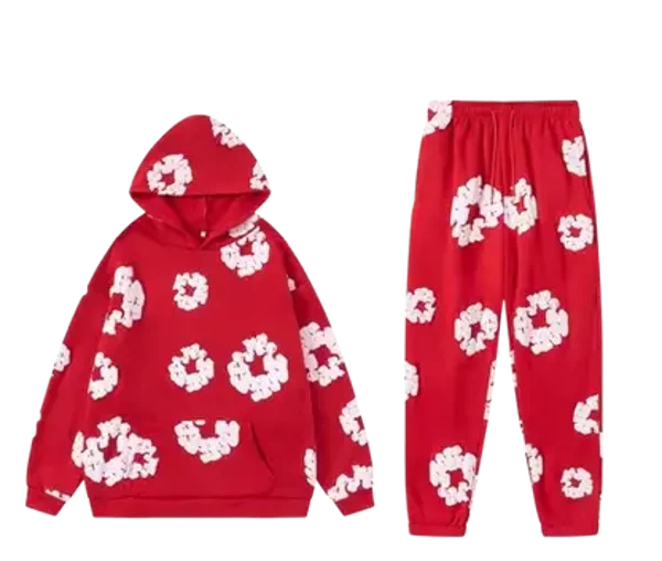 Red Denim Tear Tracksuit2