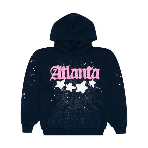 Dark Blue Atlanta Sp5der Hoodie