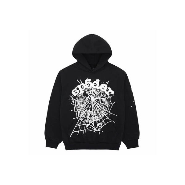 Black and white Sp5der Hoodie