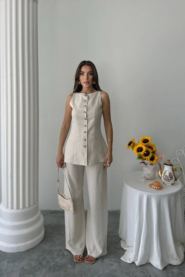 Linnen Vest - Broekpak