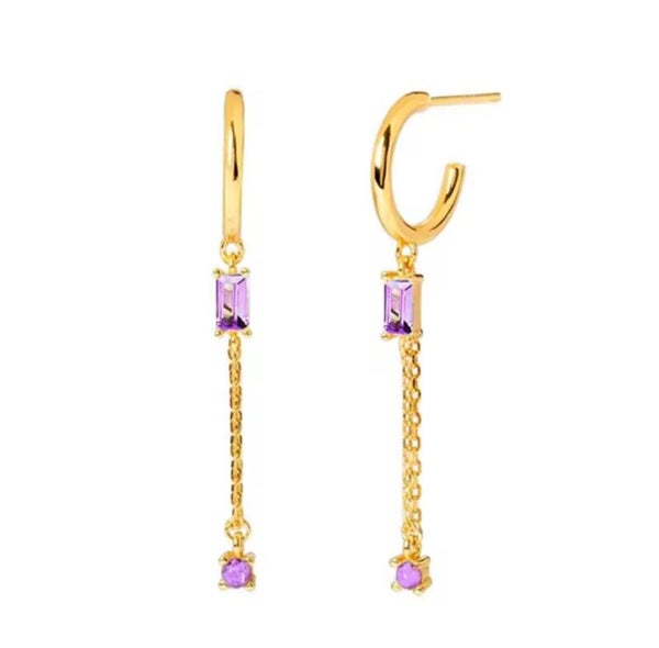 Hanging diamond earring