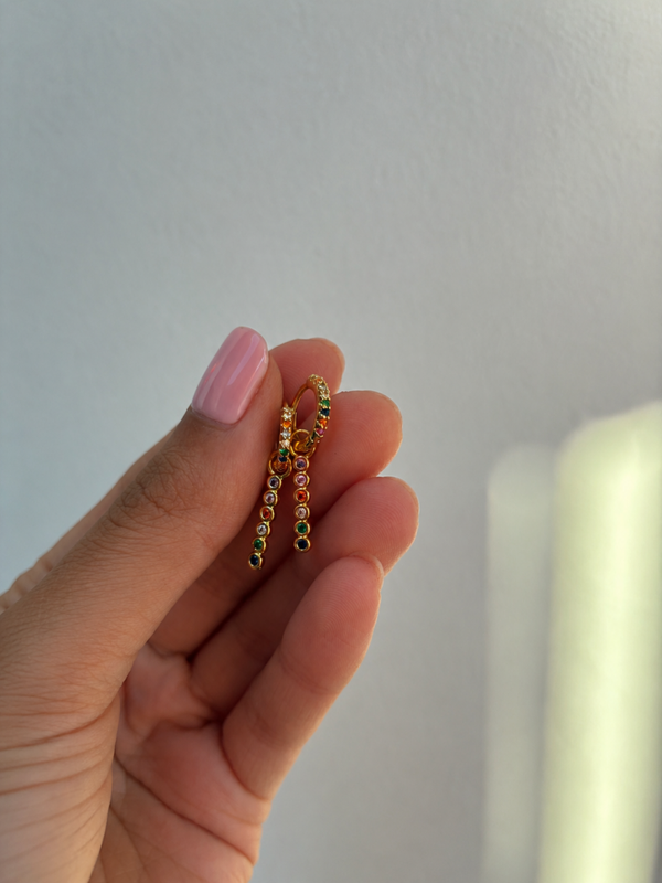 Color dots earrings
