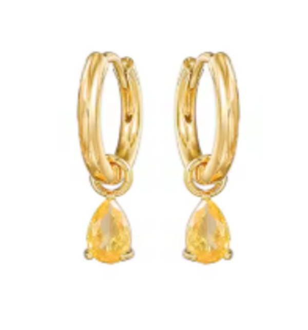 Yellow earrings