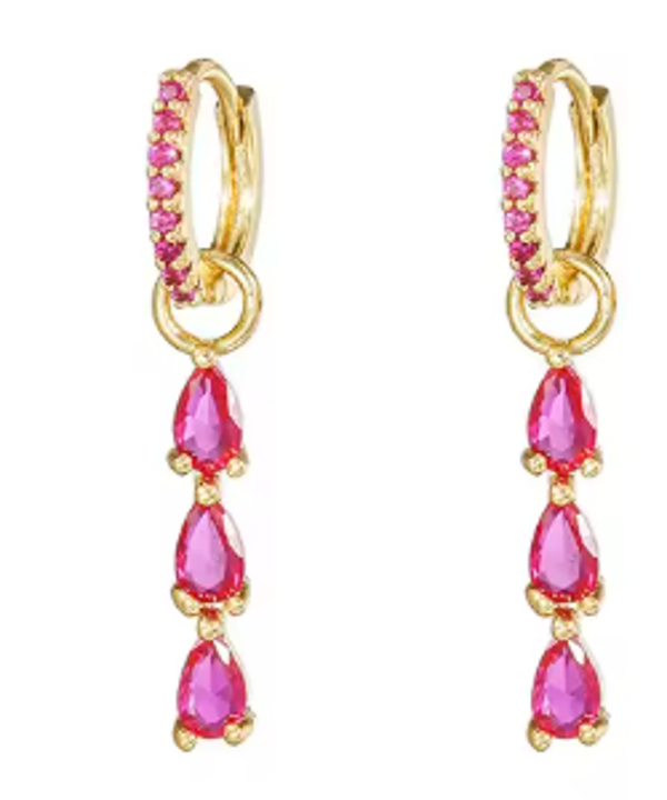 Pink earrings