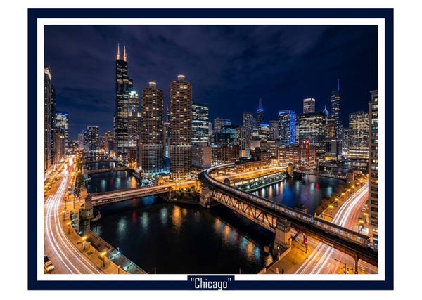 Fine Art Greeting Card 5 x 7 "Chicago" by AI Generated