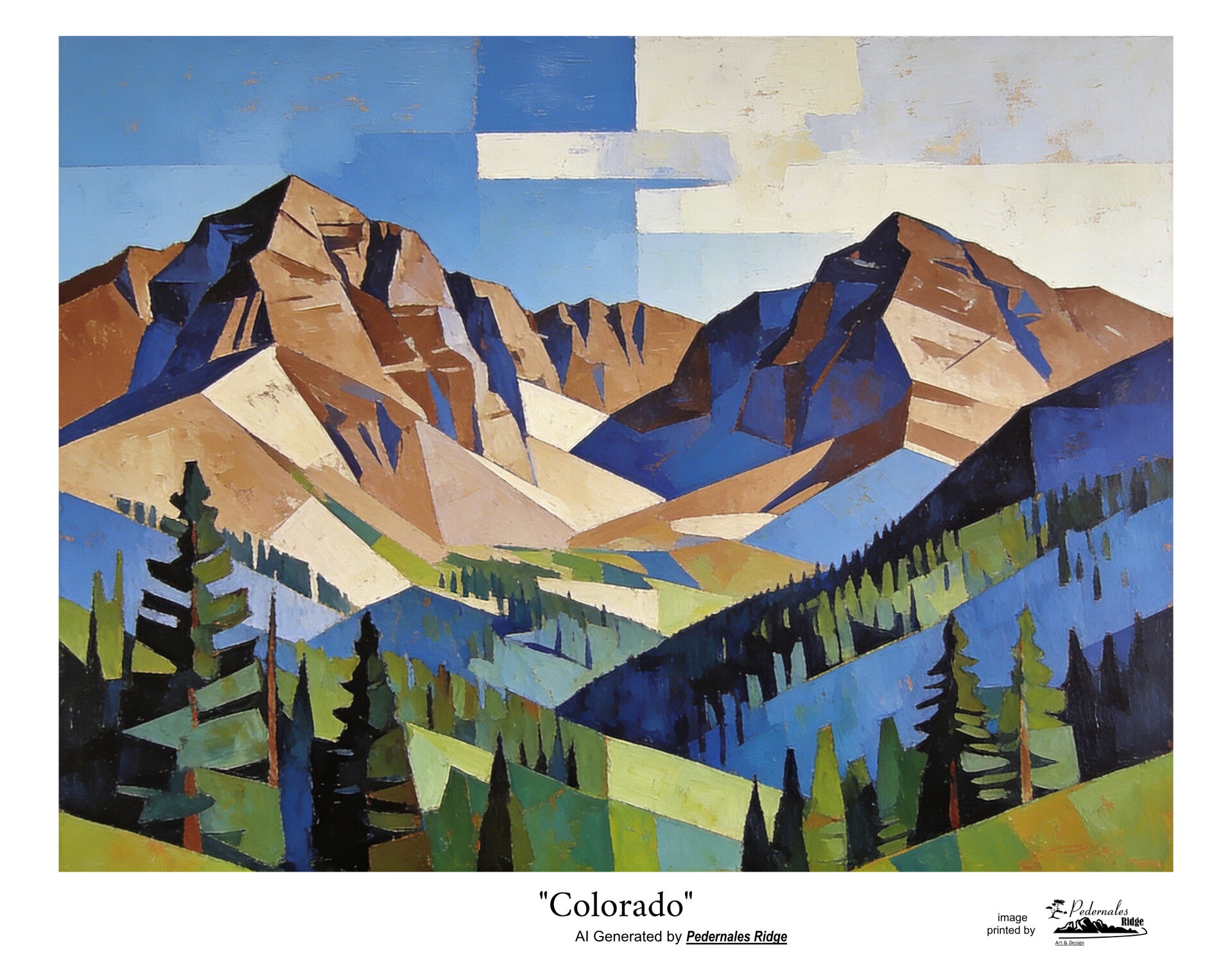 "Colorado" generated by AI - 11x14 print