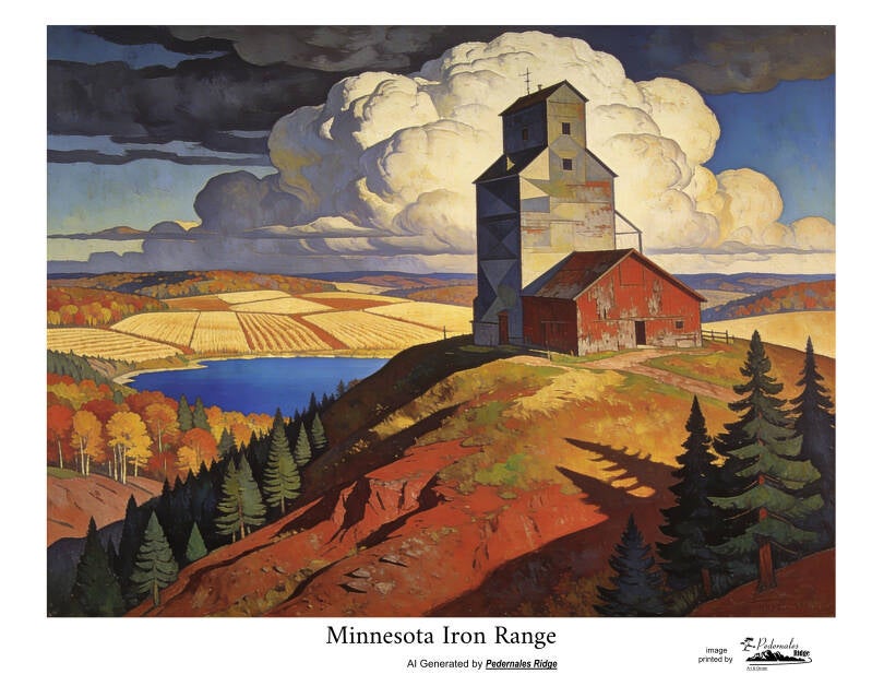"Minnesota Iron Range" AI Image - Generated for Pedernales Ridge