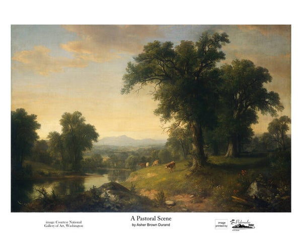 "A Pastoral Scene" by Asher Brown Durand - 11 x 14 reproduction print