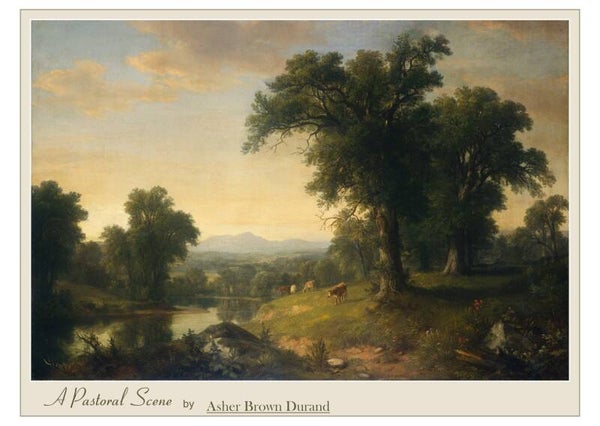 "A Pastoral Scene" by Asher Brown Durand - Fine Art Greeting Card 5 x 7