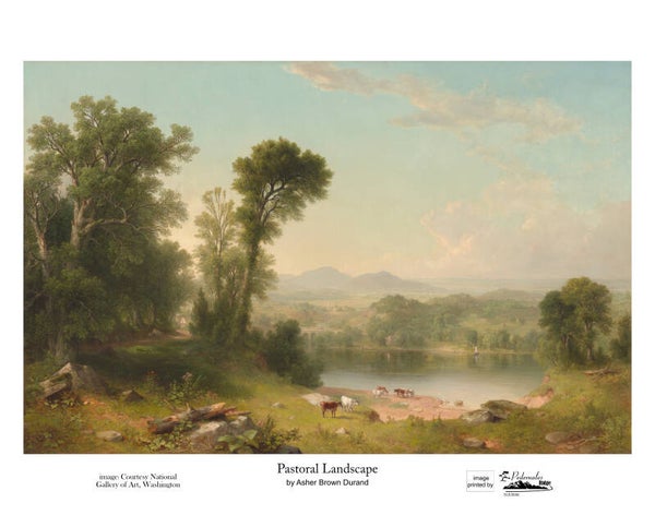 "Pastoral Landscape" by Asher Brown Durand - 11 x 14 reproduction print