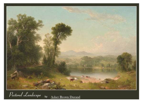 "Pastoral Landscape" by Asher Brown Durand - Fine Art Greeting Card 5 x 7