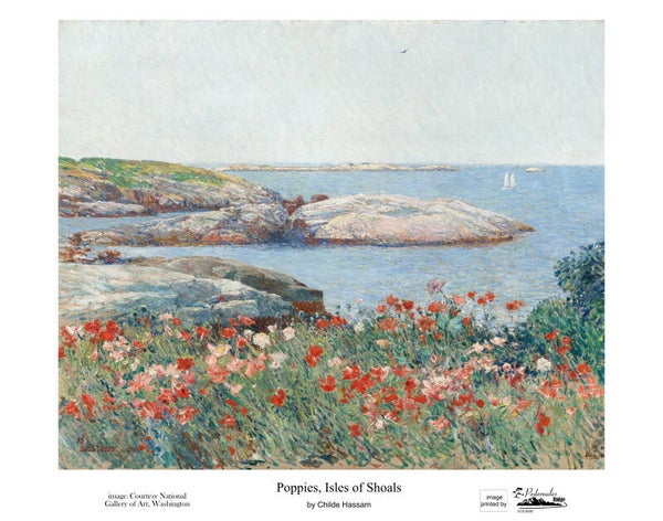 "Poppies, Isles of Shoals" by Childe Hassam - 11 x 14 reproduction print