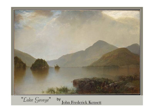 "Lake George" by John Frederick Kensett - Fine Art Greeting Card 5 x 7