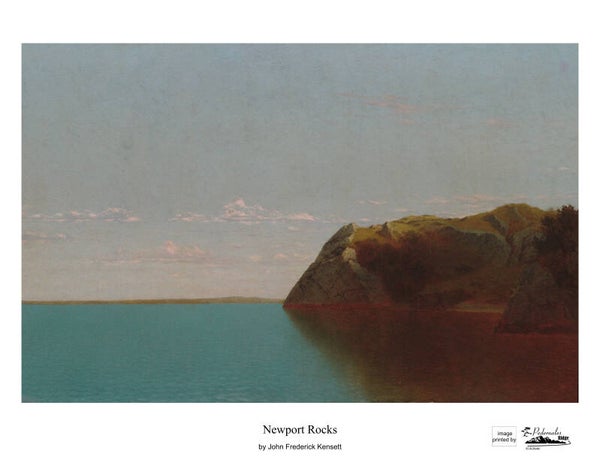 "Newport Rocks" by John Frederick Kensett - 11 x 14 reproduction print