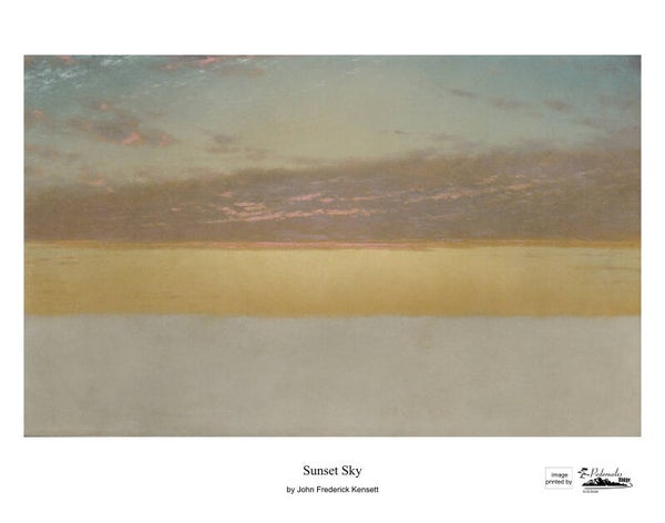 "Sunset Sky" by John Frederick Kensett - 11 x 14 reproduction print