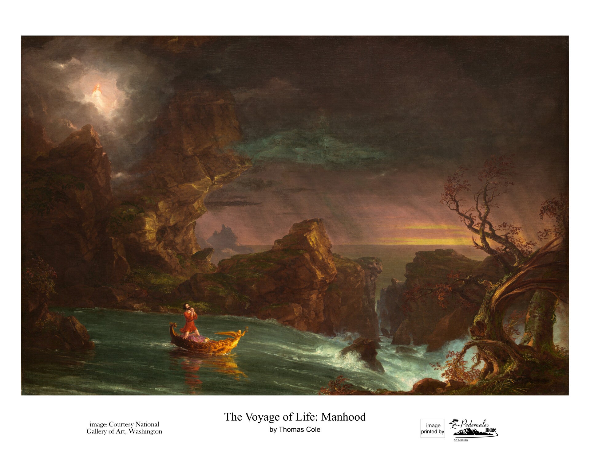 "The Voyage of Life: Manhood" by Thomas Cole - 11 x 14 reproduction print
