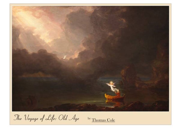 Fine Art Greeting Card 5 x 7 "The Voyage of Life: Old Age" by Thomas Cole - American