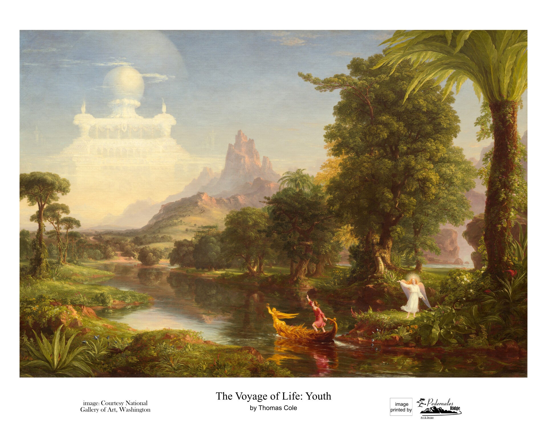 "The Voyage of Life: Youth" by Thomas Cole - 11 x 14 reproduction print