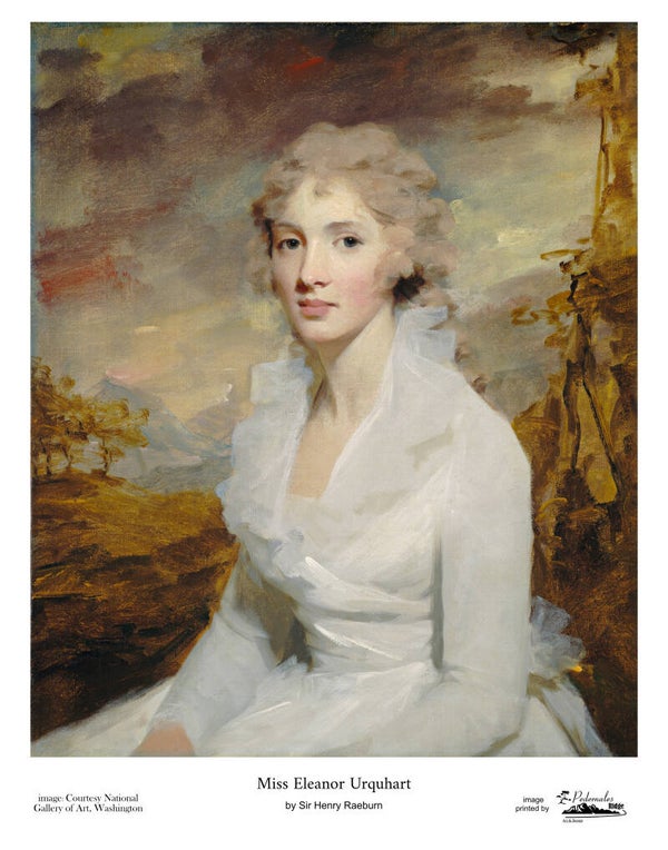 "Miss Eleanor Urquhart" by Sir Henry Raeburn 11x14 reproduction print