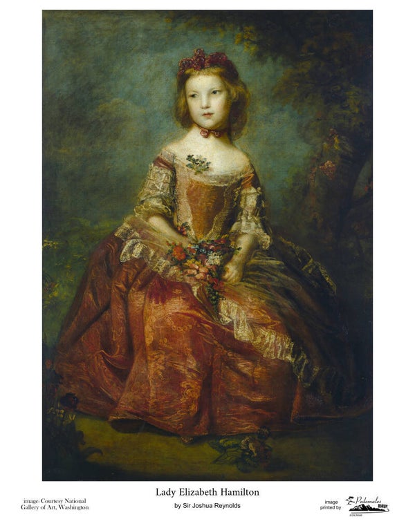 "Lady Elizabeth Hamilton" by Sir Joshua Reynolds 11x14 reproduction print