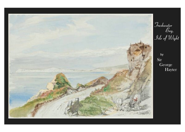 Fine Art Greeting Card 5 x 7 "Freshwater Bay, Isle of Wight" by Sir George Hayter - British