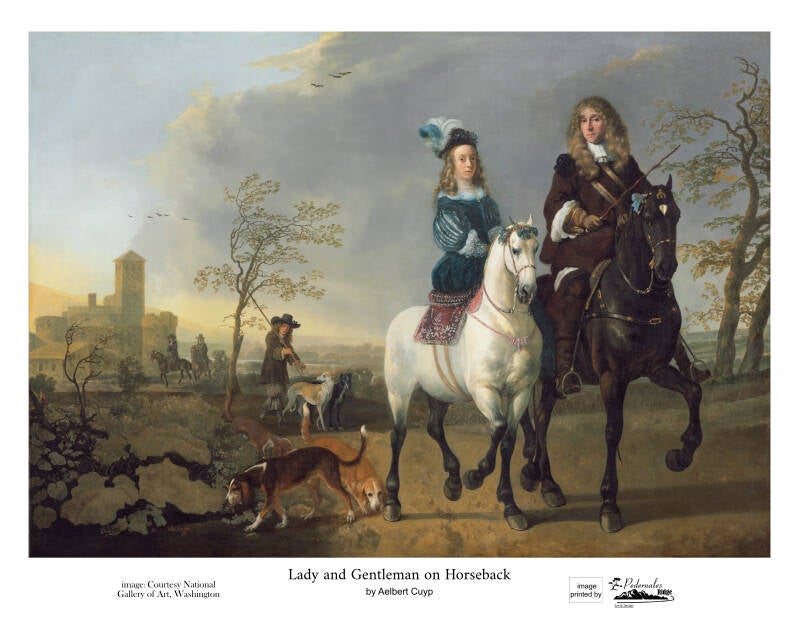 "Lady and Gentleman on Horseback" by Aelbert Cuyp