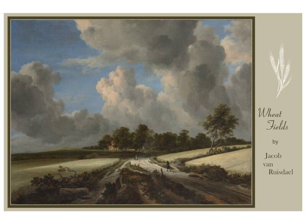 Fine Art Greeting Card 5 x 7 "Wheat Fields" by Jacob van Ruisdael - Dutch