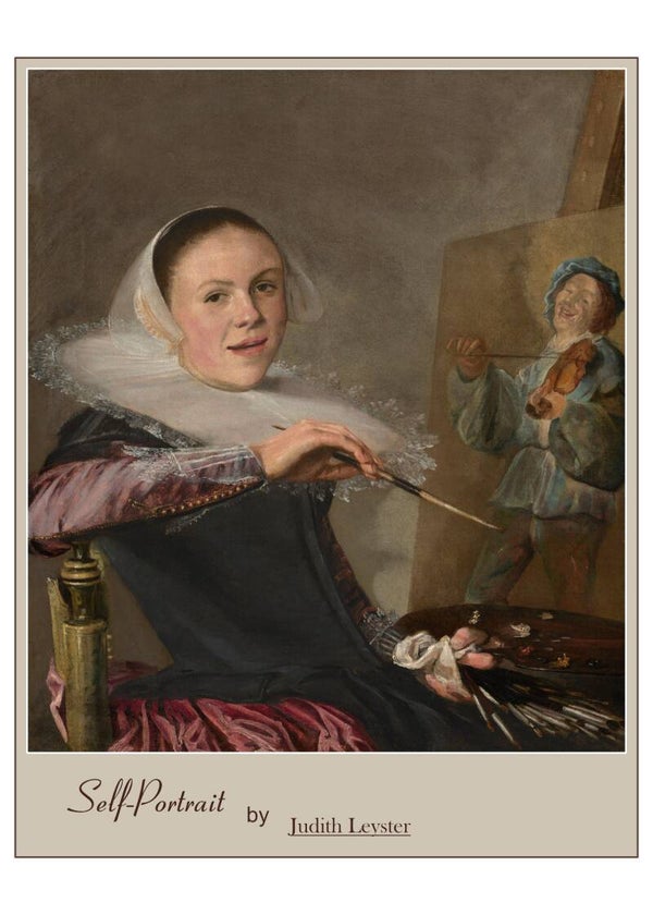 5 x 7 Greeting Card "Self Portrait" by Judith Leyster