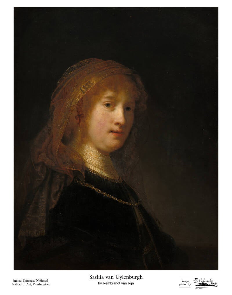 "Saskia van Uylenburgh" by Rembrandt van Rijn