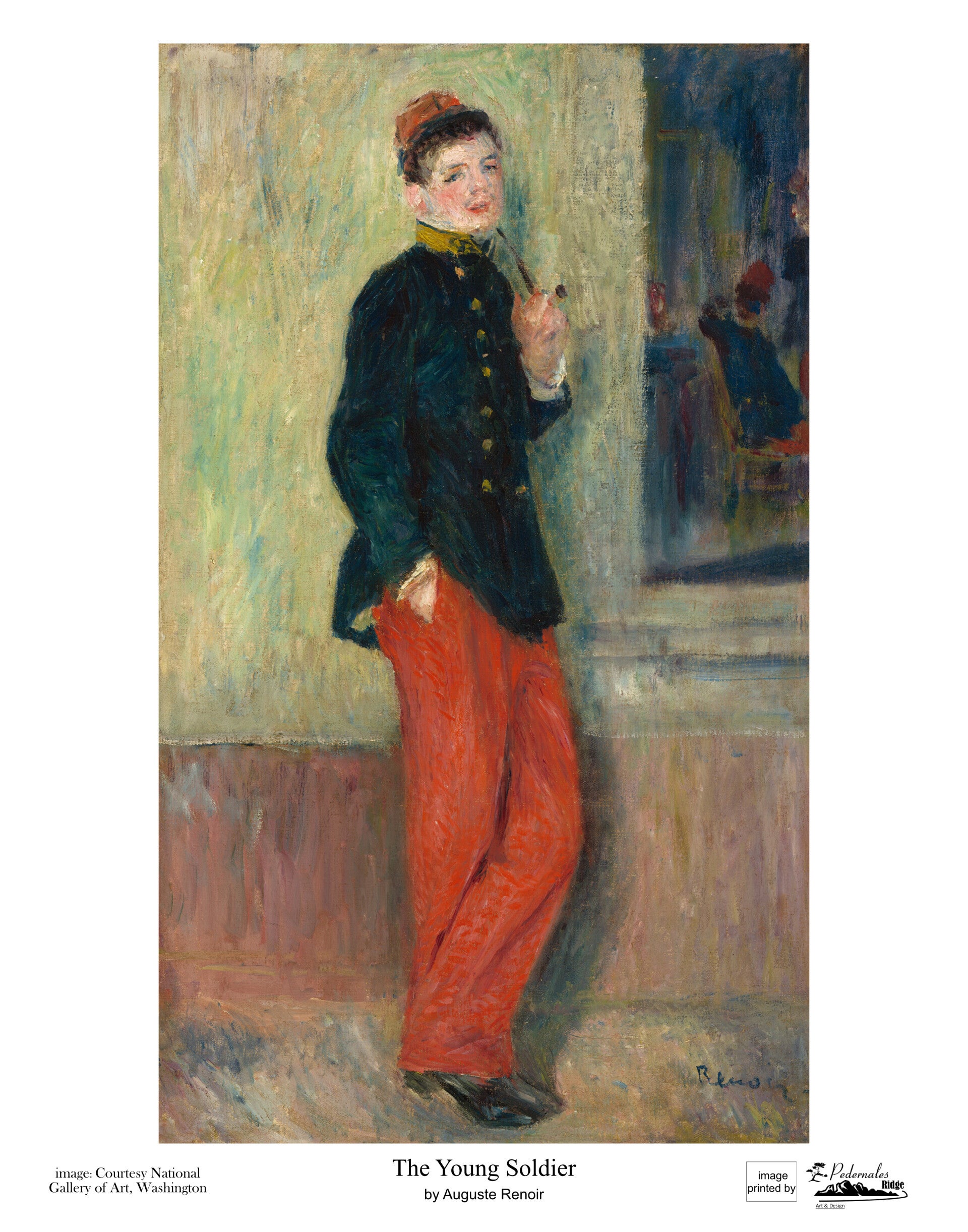 "The Young Soldier" by Auguste Renoir - 11x14 reproduction print
