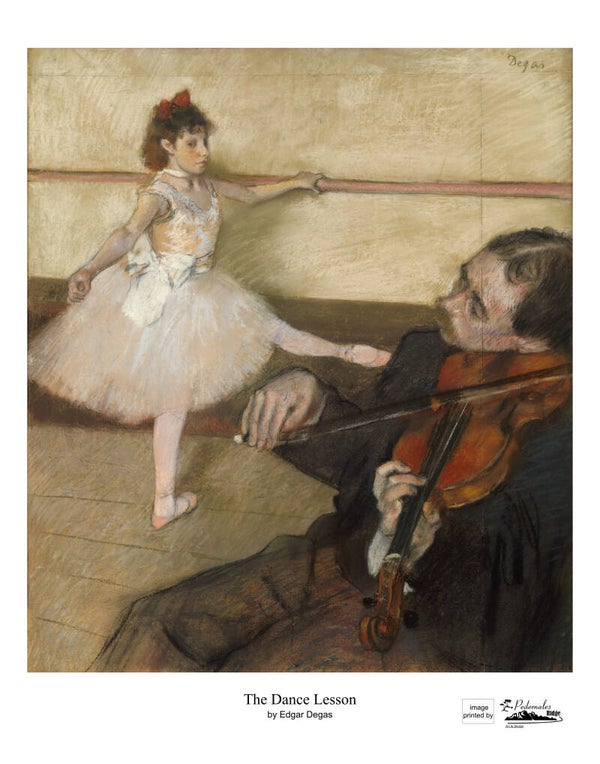 "The Dance Lesson" by Edgar Degas - 11x14 reproduction print