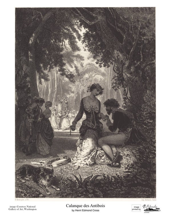 "Italian Dancers" by Henri Charles Antoine Baron - 11x14 reproduction print