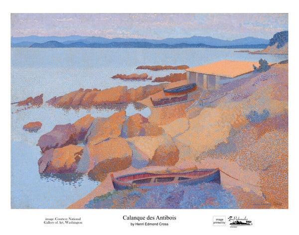 "Calanque des Antibois" by Henri Edmond Cross - 11x14 reproduction print