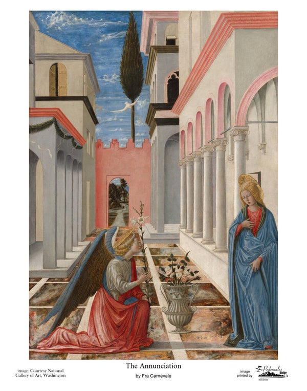 "The Annunciation" by Fra Carnevale - 11x14 reproduction print