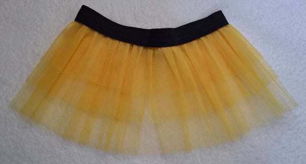 #B23 - Gele rok tule stof