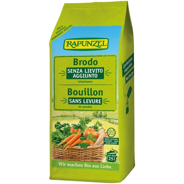 Brodo vegetale in polvere senza lievito aggiunto - Rapunzel - 25846 - *1157