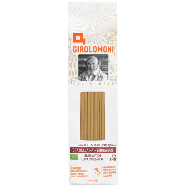 Spaghetti semintegrali di Khorasan Graziella Ra - Girolomoni - 28810 - *1042