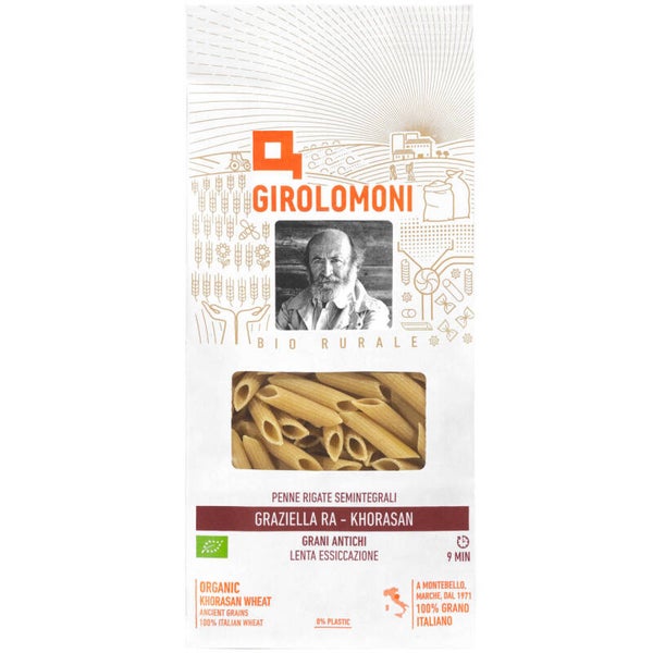 Penne rigate semintegrali di Khorasan Graziella Ra - Girolomoni - 28811 - *1042