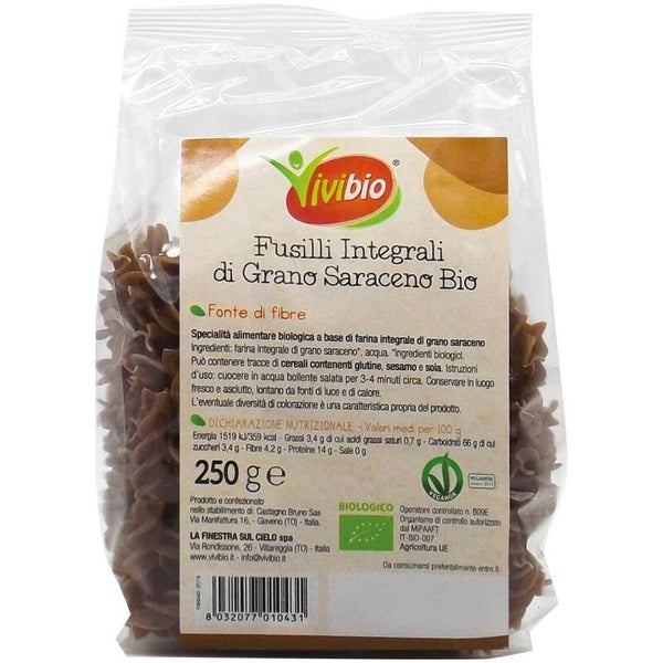Fusilli di Grano Saraceno - Vivibio - 310491 - *1045