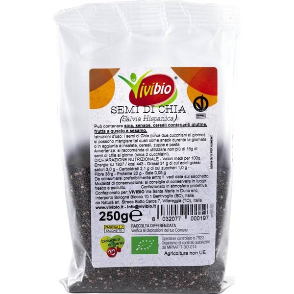 Semi di Chia 250gr - Vivibio - 310622 - *1183