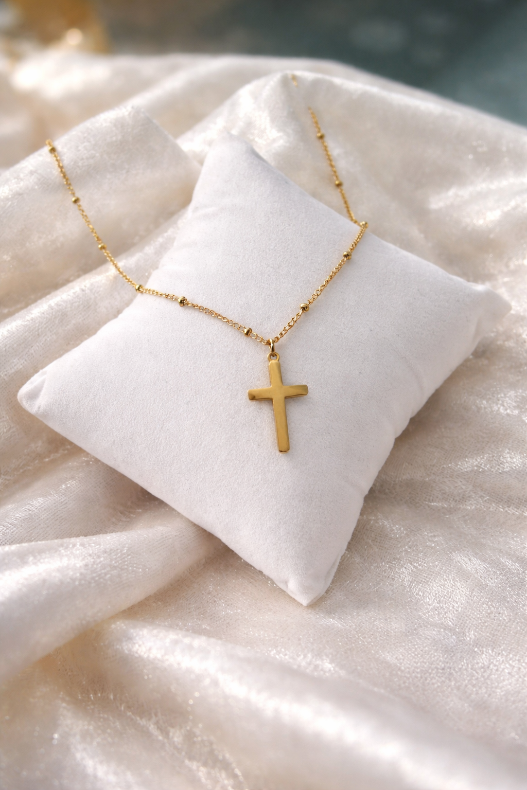 Collier acier inoxydable doré