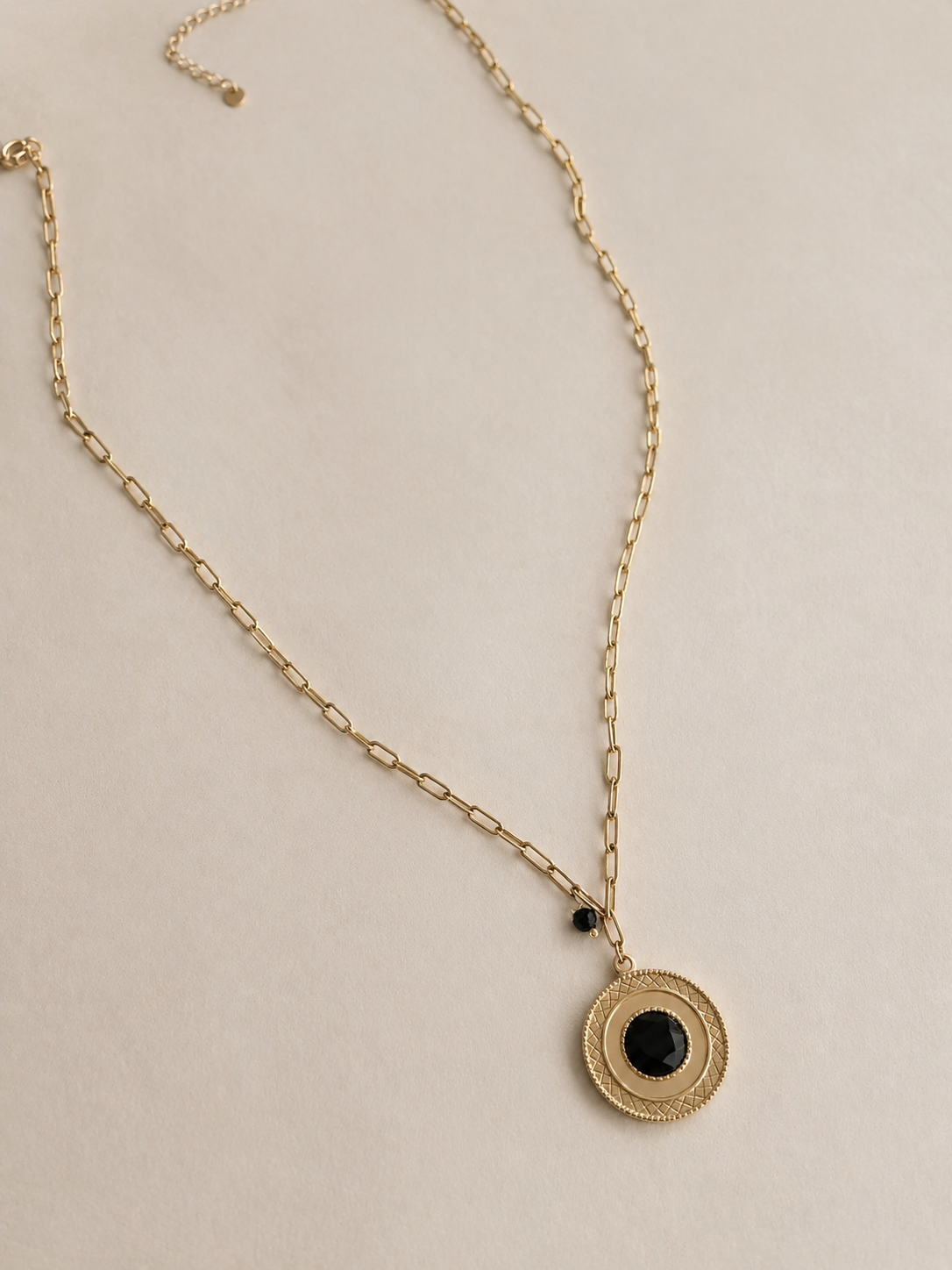 Collier long mode acier inoxydable