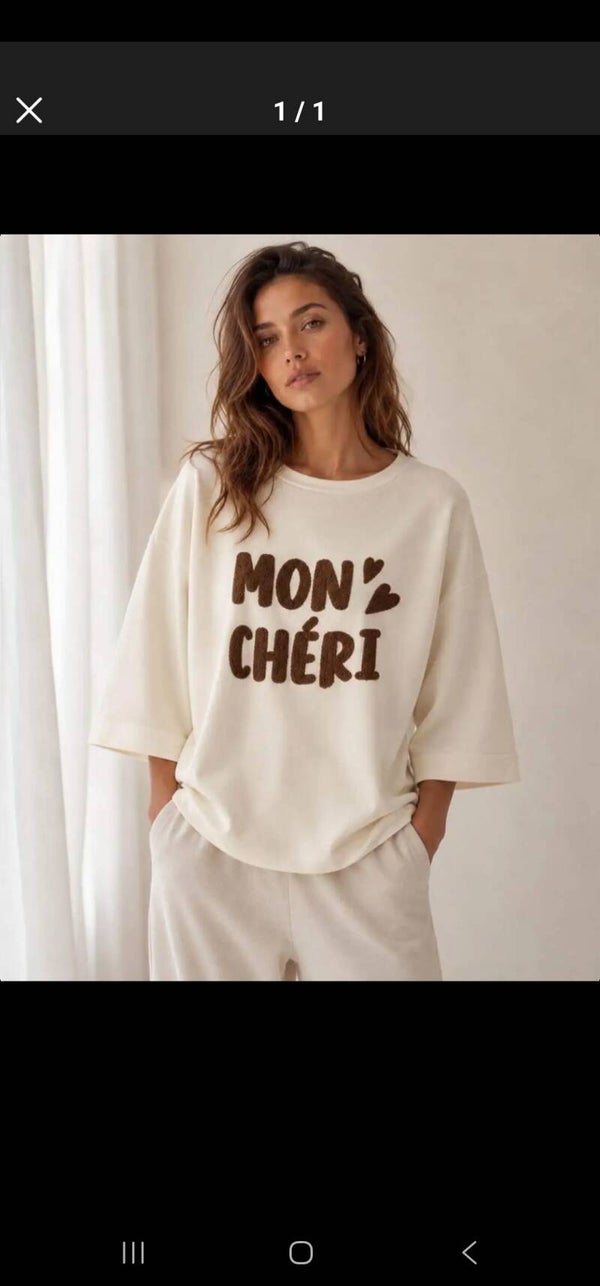T-Shirt Mon Cheri beige