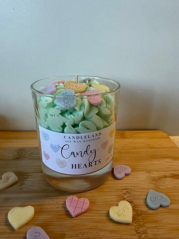 Candy Hearts Geurkaars
