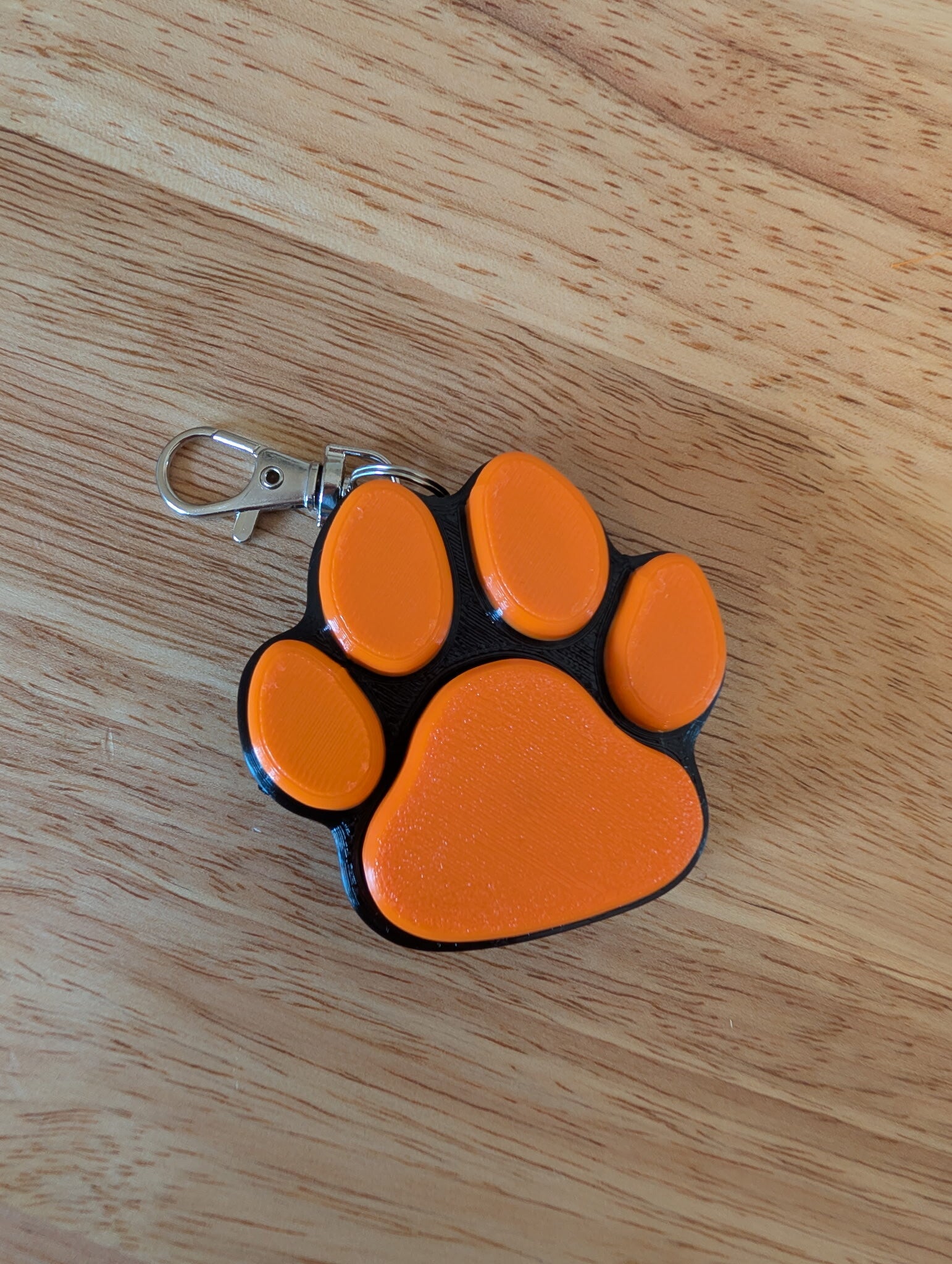 Brighton Paw Print Clicker Keychain/Backpack/Fidget