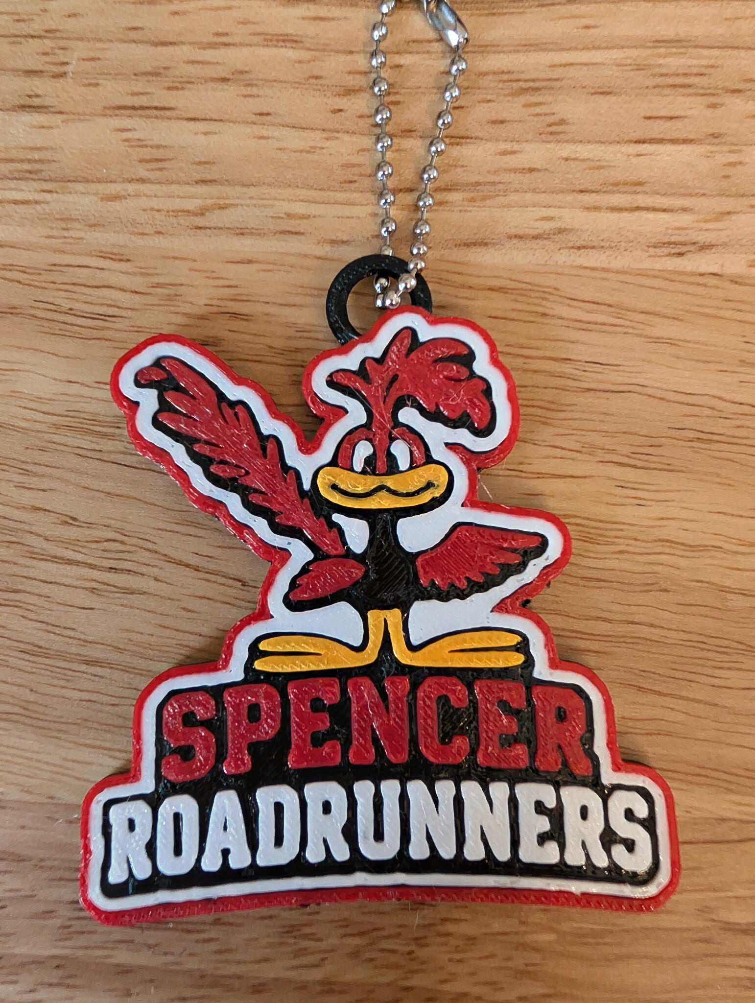 Spencer Roadrunner Backpack tag/keychain