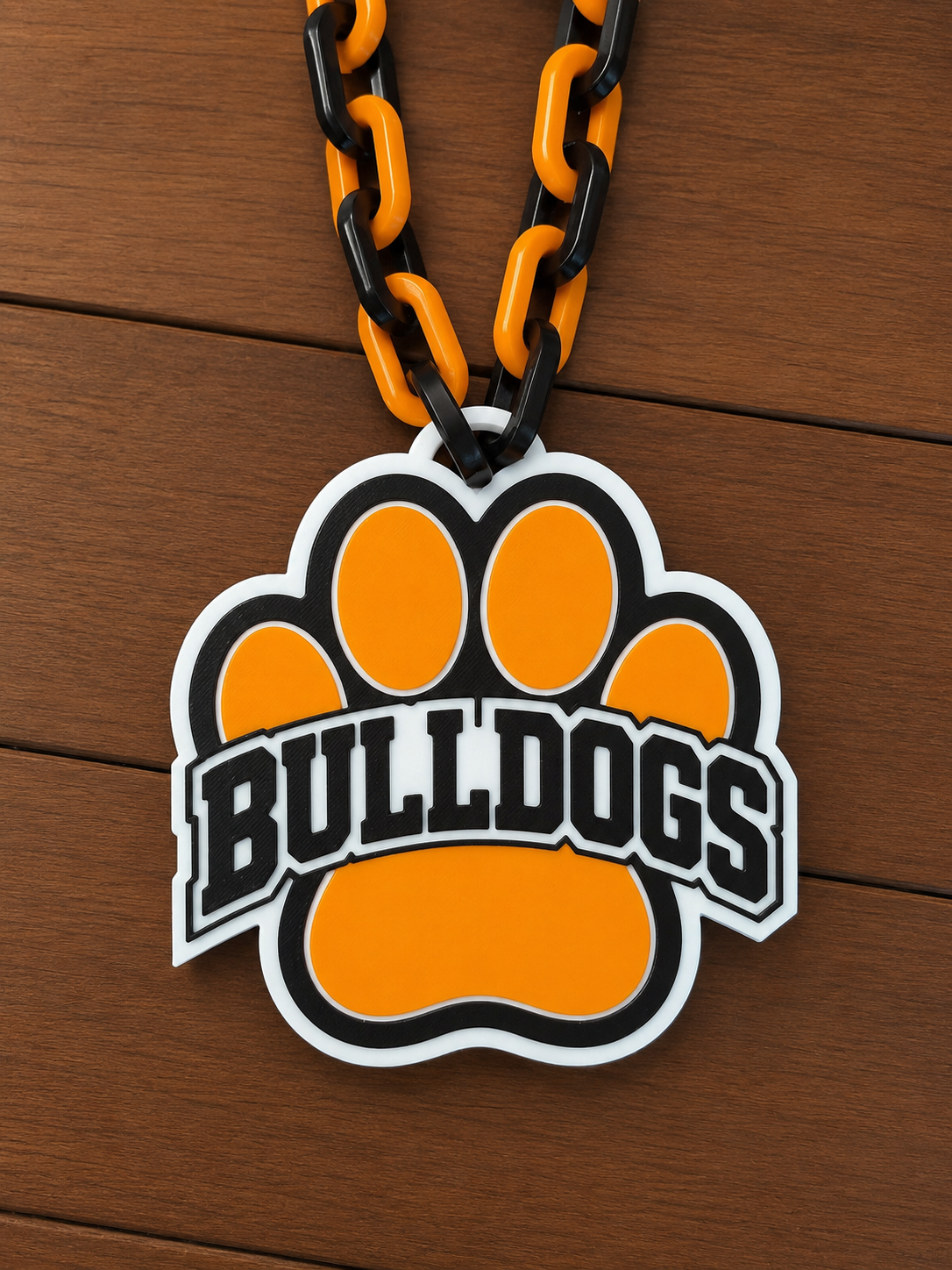 Bulldogs Paw Print (white)
