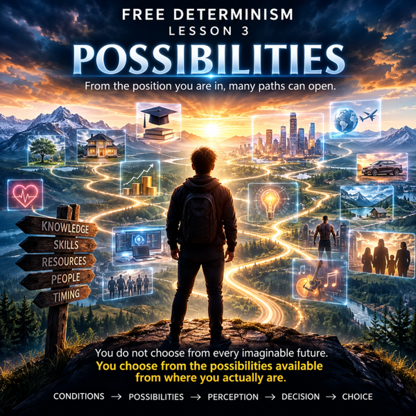 Free Determinism: Lesson 3