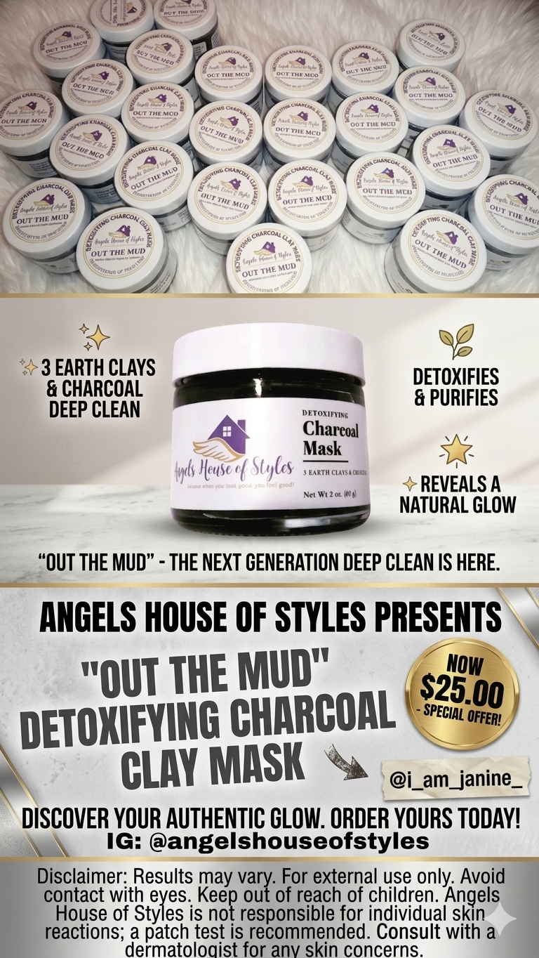 "Out The Mud" Detoxifying Charcoal Clay Mask
